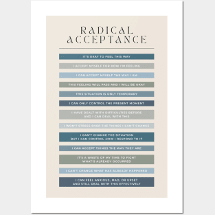 Radical Acceptance - DBT Posters and Art